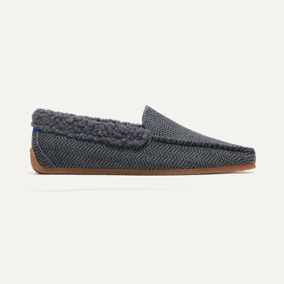 Rothy's The Men's Slipper - Charcoal Herringbone Size 9 - Picture 1 of 3